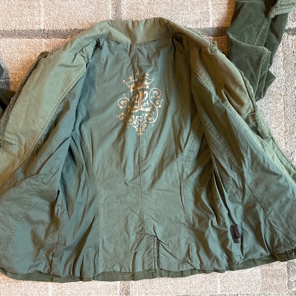 Women’s Luii Green Velvet Jacket Size Medium EUC - Picture 9 of 14
